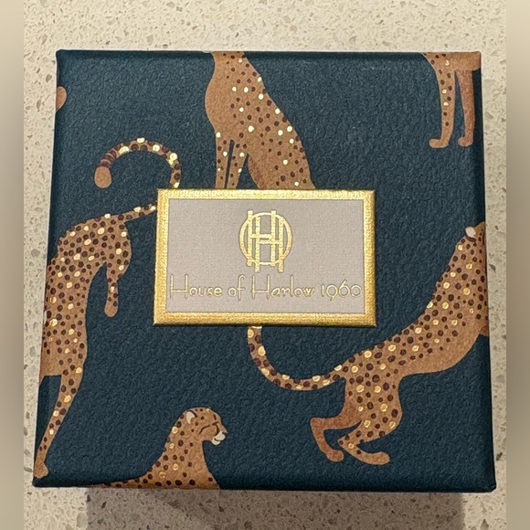 NWT House of Harlow 1960 Gold Earrings Duo - Picture 4 of 5